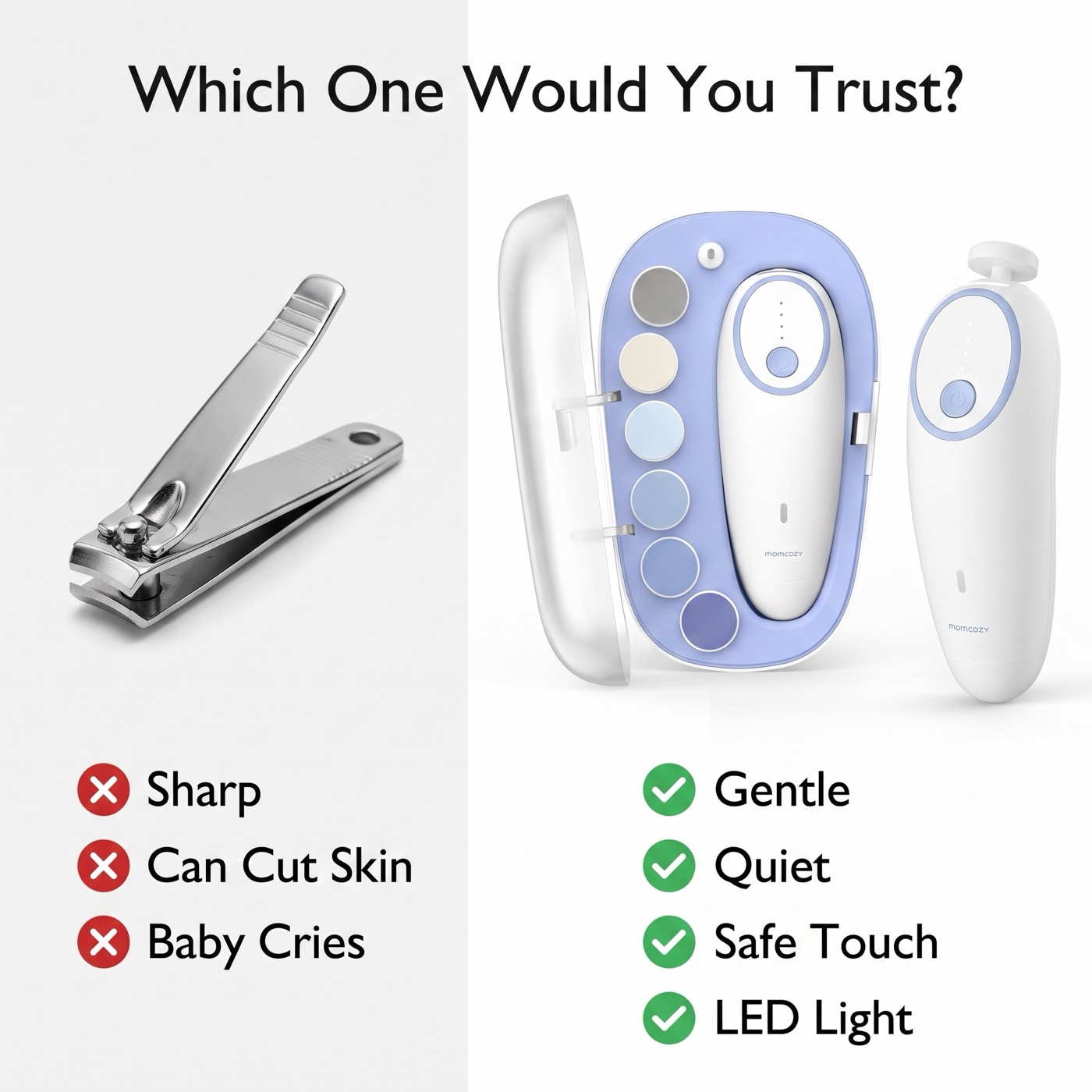 Which one would you trust — clippers vs gentle electric file